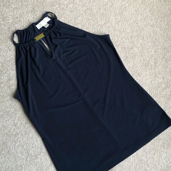 Michael Kors Navy Sleeveless Tank Style Top (NWOT) - Picture 2 of 7
